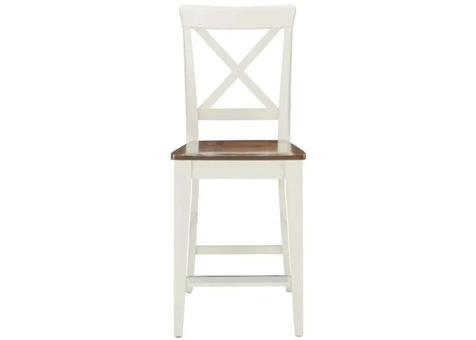 Gourmet II Counter-Height Dining Chair in White by Canadel Furniture