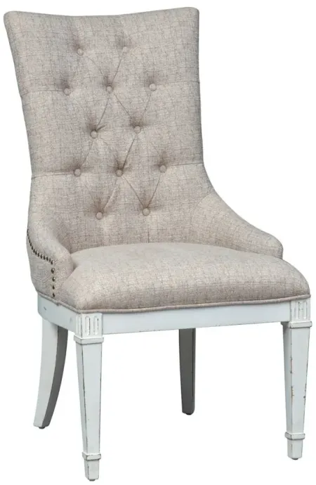 Birmingham Upholstered Dining Chair in White by Liberty Furniture