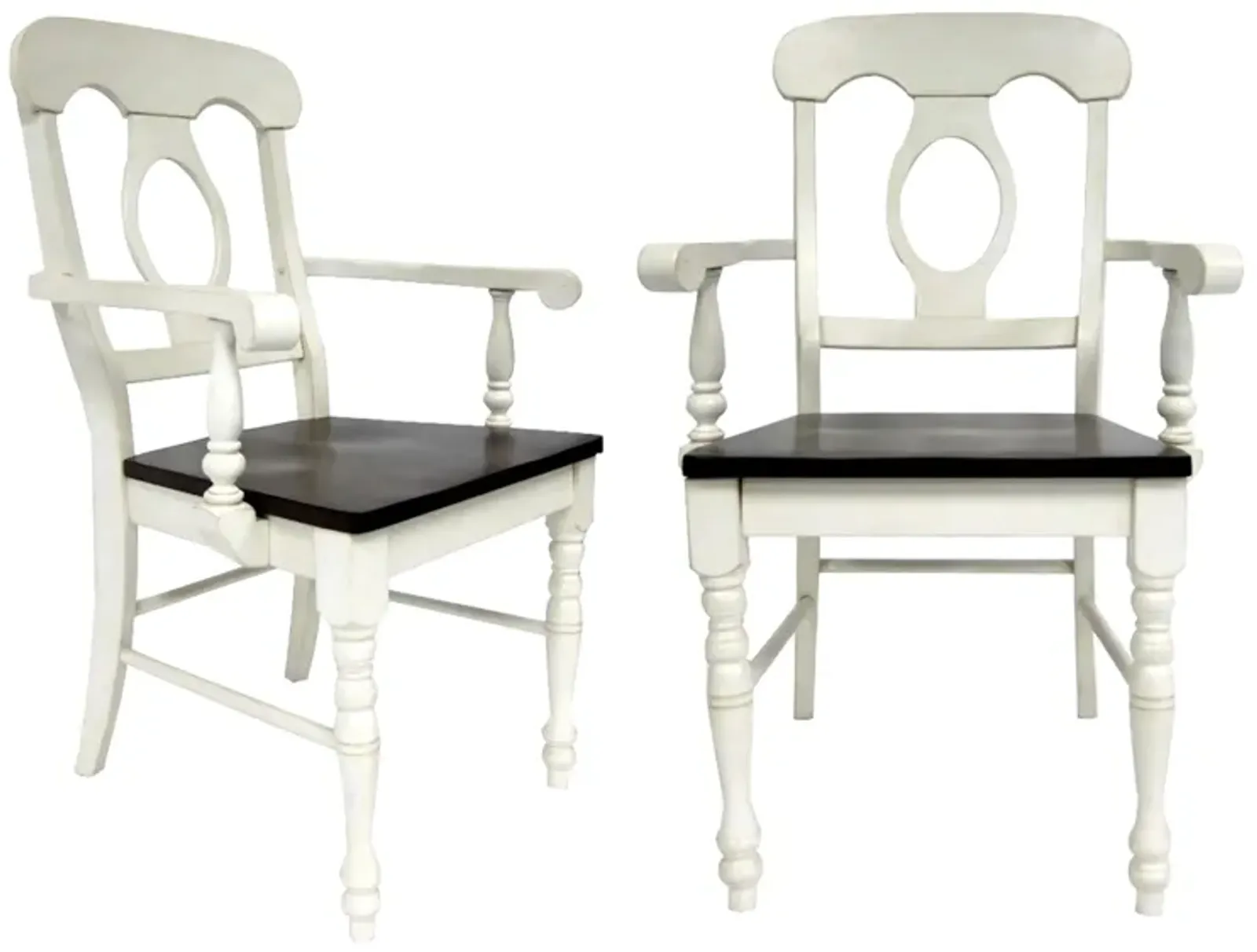 Fenway Napoleon Dining Chair with Arms Set of 2