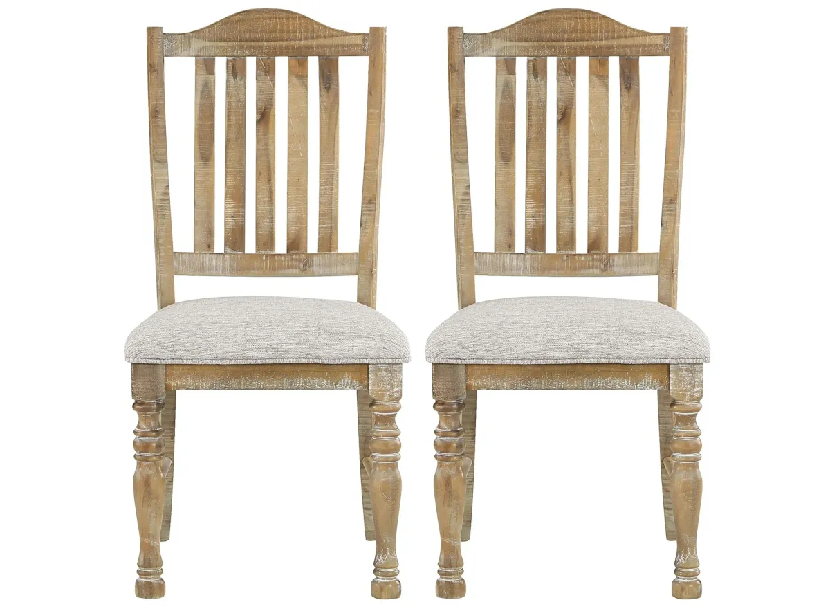 Counsil Dining Chair (Set of 2) in Wheat by Homelegance