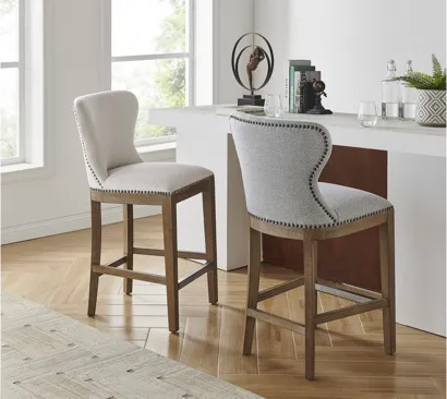 Dorsey Counter Stool in Cardiff Gray by New Pacific Direct