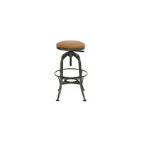 Industrial Adjustable Stool in Vintage Cedar by New Pacific Direct