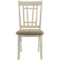 Mission Casuals Side Chair (Set of 2) in Rustic White & French Oak by Intercon