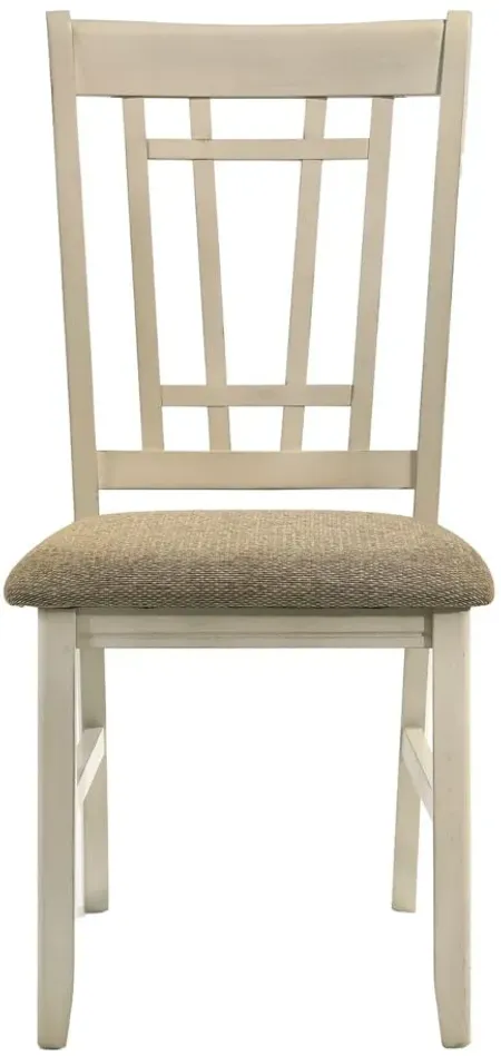 Mission Casuals Side Chair (Set of 2) in Rustic White & French Oak by Intercon