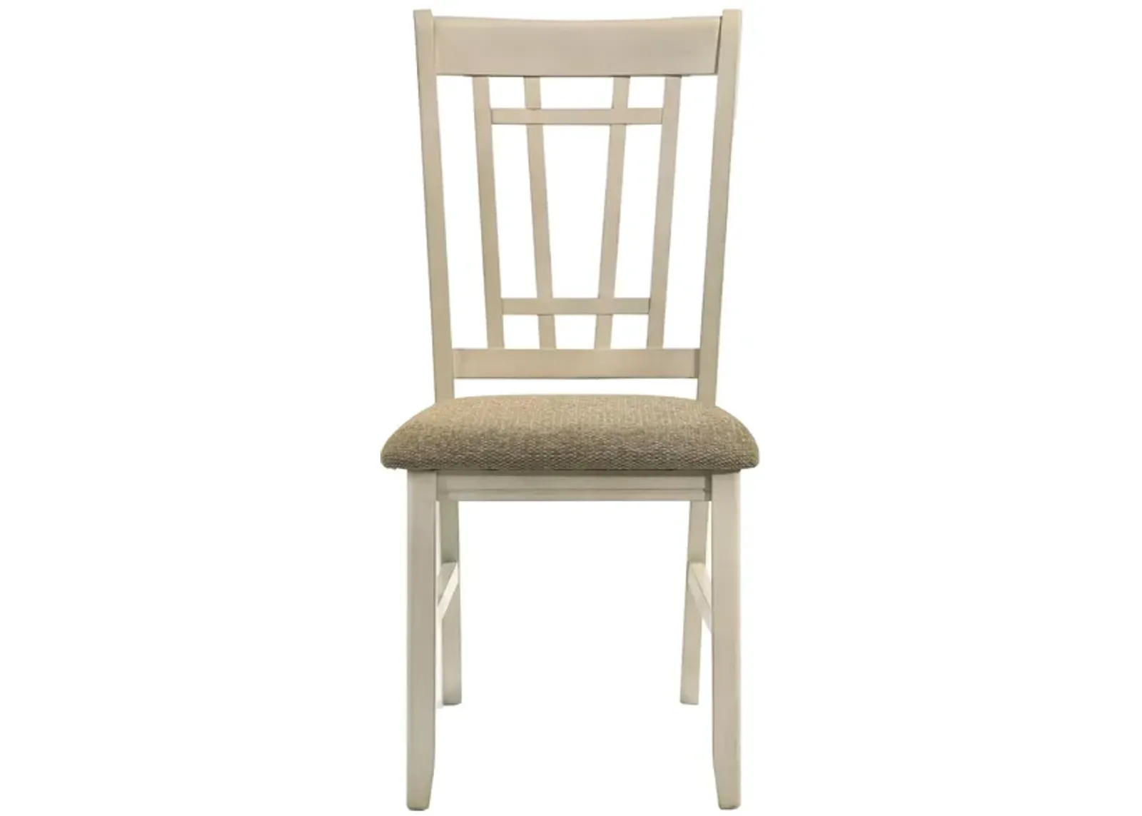 Mission Casuals Side Chair (Set of 2) in Rustic White & French Oak by Intercon