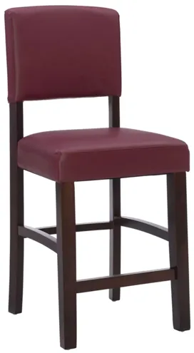 Monaco Counter Stool in Red by Linon Home Decor