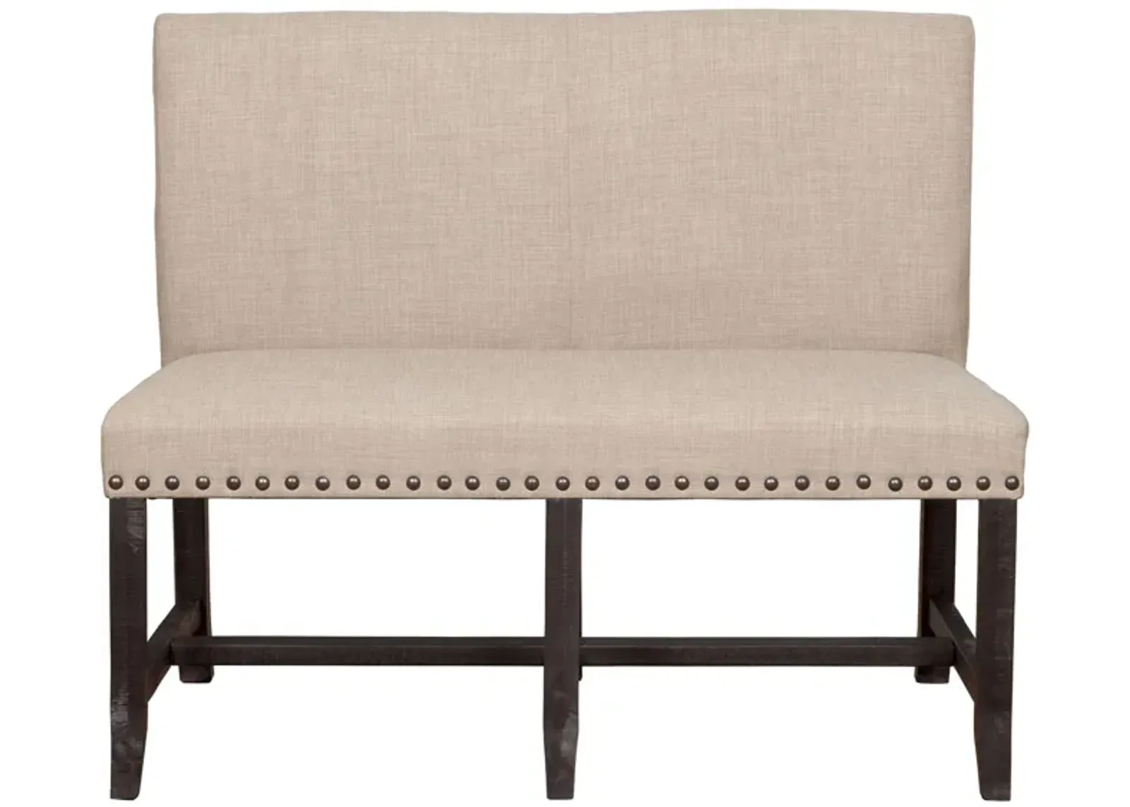 Zabela Dining Bench in Beige/Gray by Bellanest