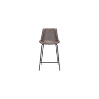 Byron Counter-Height Stool in Brown, Black by Zuo Modern