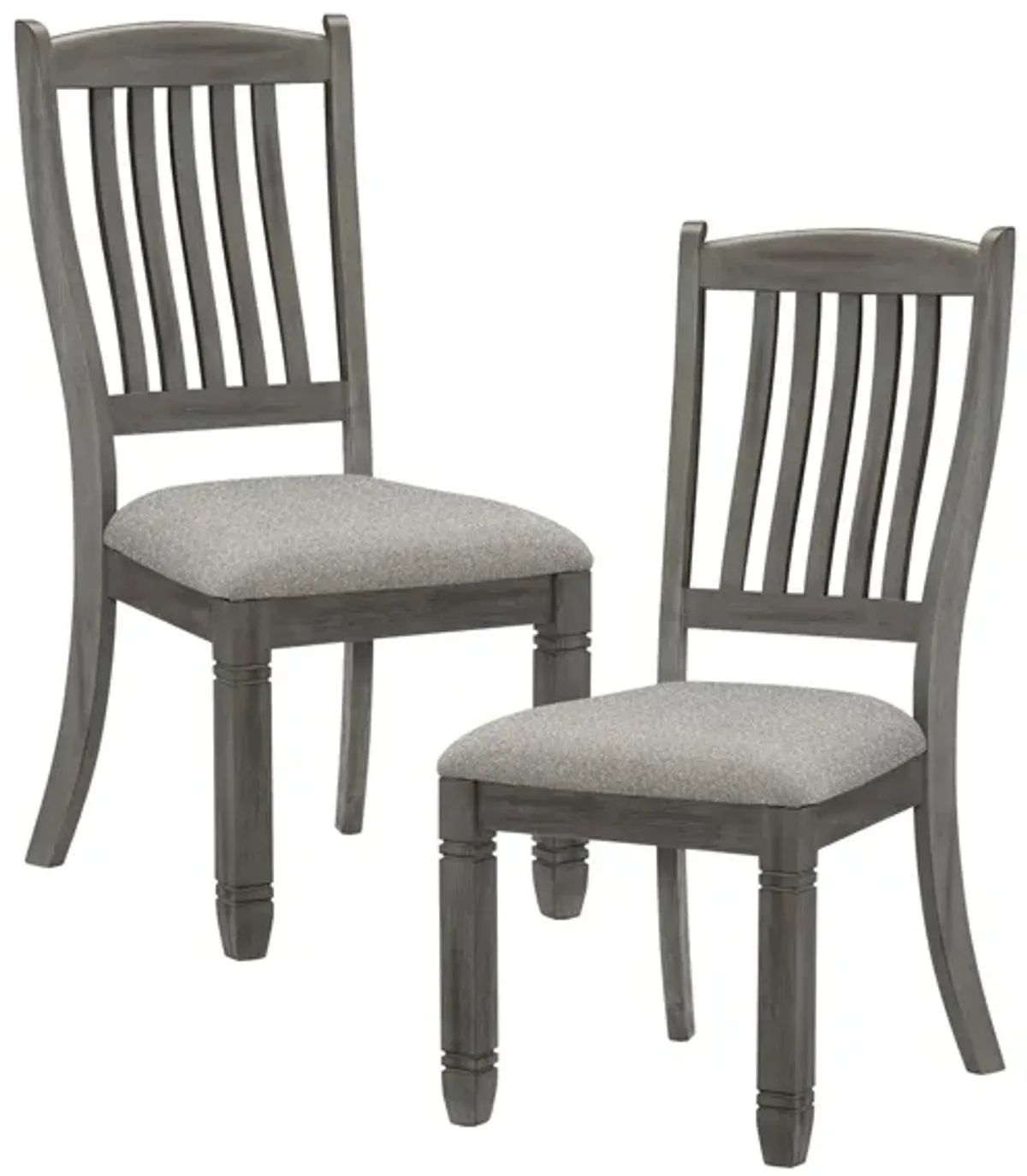 Lark Dining Room Side Chair (Set of 2) in Antique Gray by Homelegance