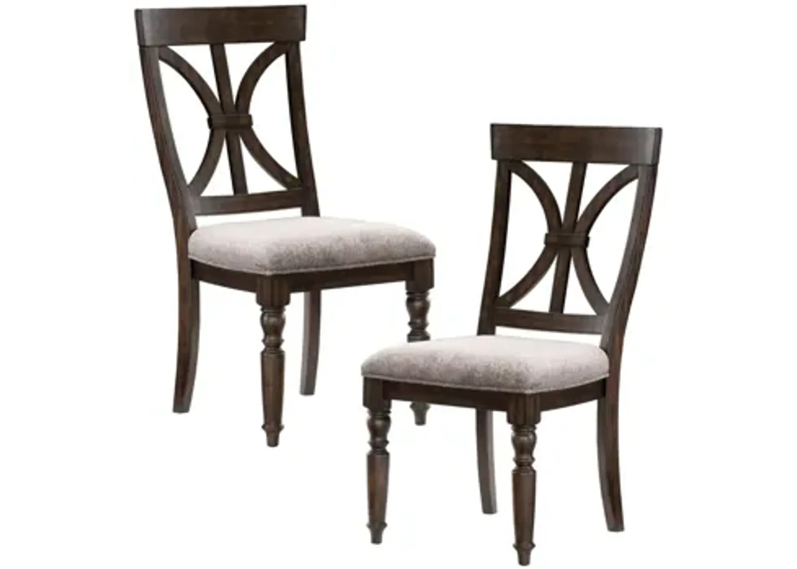 Larkin Dining Room Side Chair (Set of 2) in Driftwood Charcoal by Bellanest