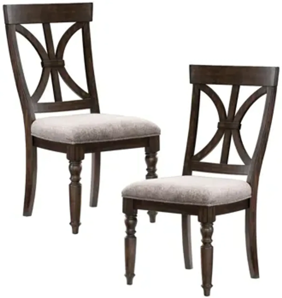 Larkin Dining Room Side Chair (Set of 2) in Driftwood Charcoal by Bellanest