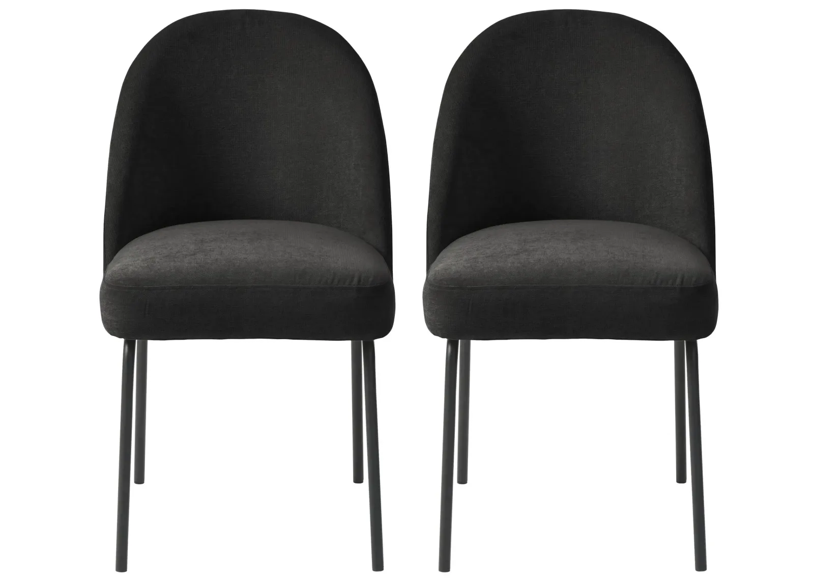 Creston Dining Chairs- Set of 2 in Black by Unique Furniture