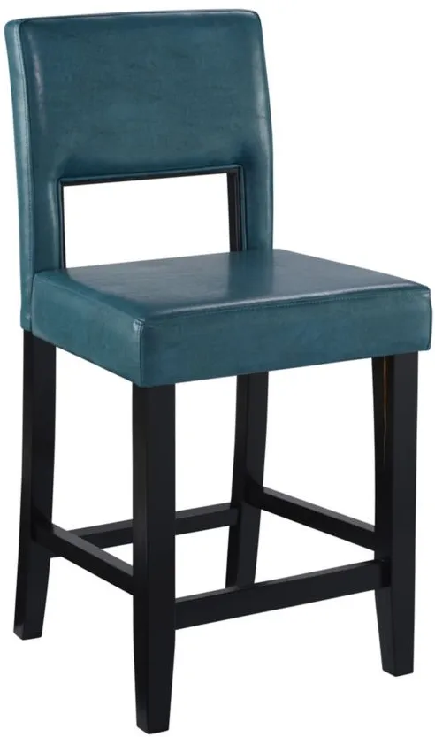 Vega Counter Stool in Blue by Linon Home Decor