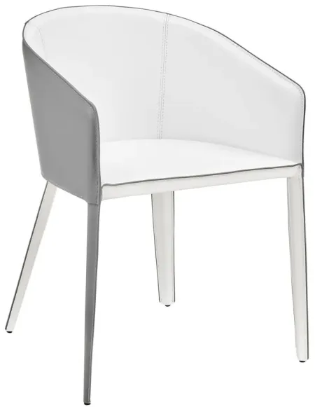 Pallas Armchair in White by EuroStyle