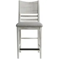 Modern Rustic Bar Chair (Set of 2) in Weathered White by Intercon