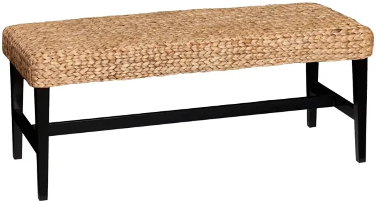 Berwick Black And Water Hyacinth Bench