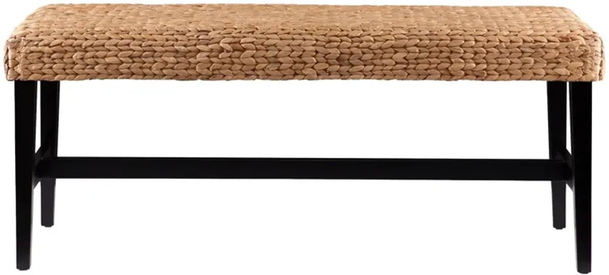 Berwick Black And Water Hyacinth Bench