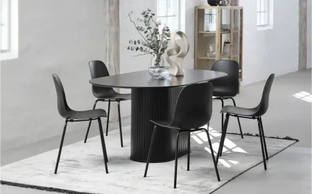 Whitby Dining Chairs- Set of 2 in Black by Unique Furniture
