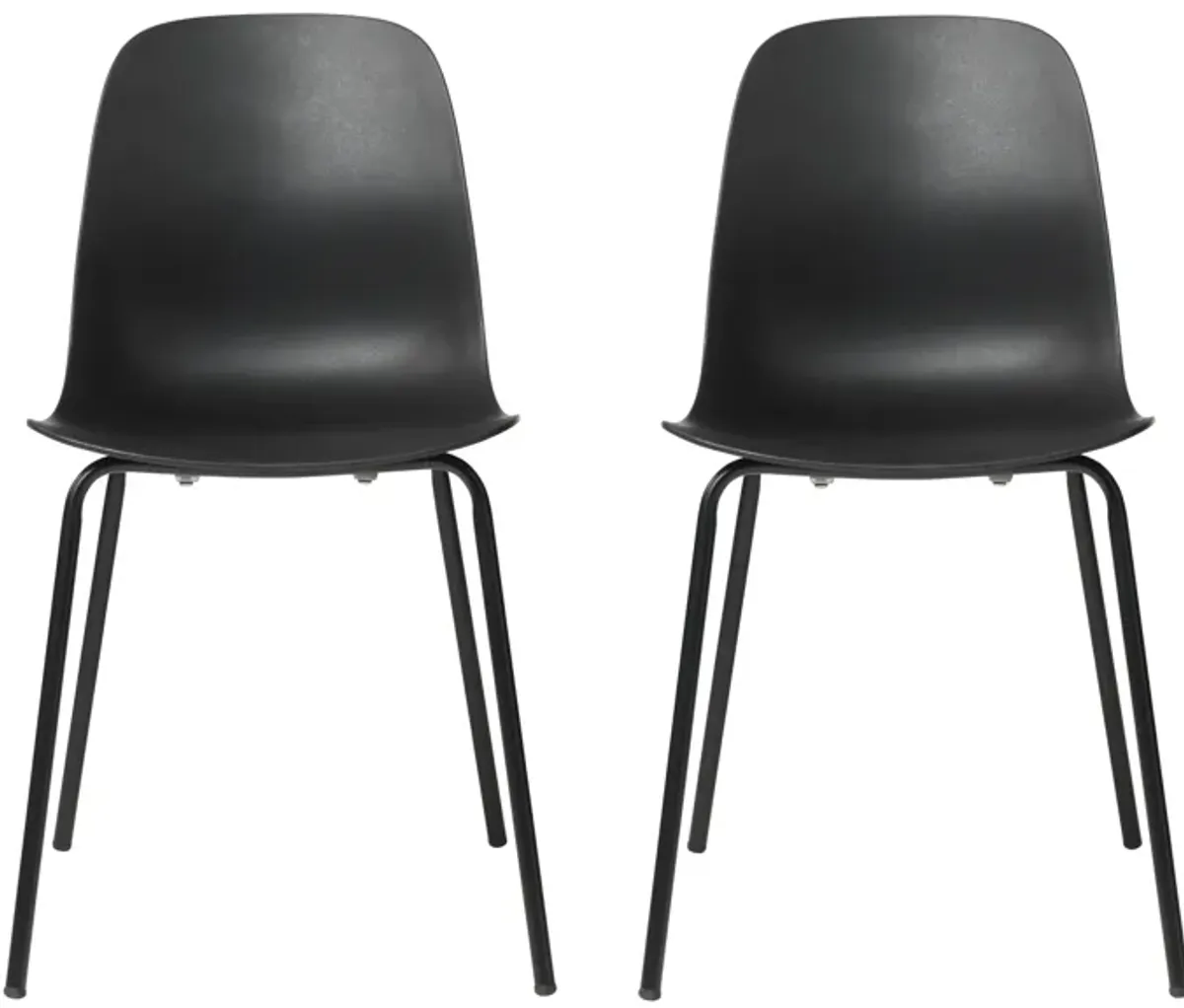 Whitby Dining Chairs- Set of 2 in Black by Unique Furniture