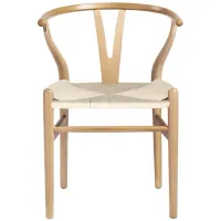 Evelina Side Chair - Set of 2 in Natural by EuroStyle