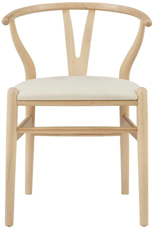 Evelina Side Chair - Set of 2 in Natural by EuroStyle