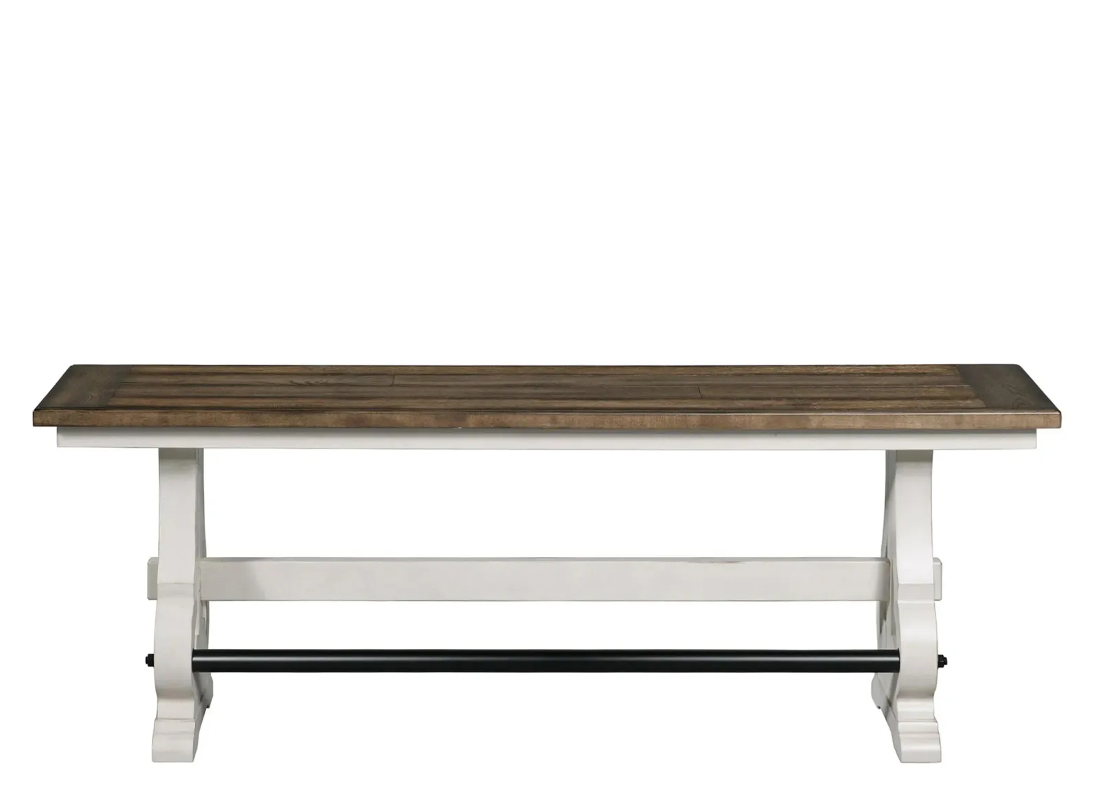 Drake Counter Bench in Rustic White by Intercon