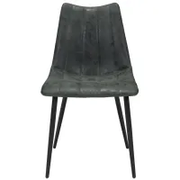 Norwich Dining Chair: Set of 2 in Vintage Black, Black by Zuo Modern