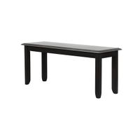 East Brook 42" Bench in Black & Gray by Sunset Trading