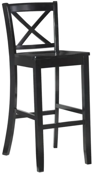 Jorissen Bar Stool - Set of 2 in Black by Linon Home Decor