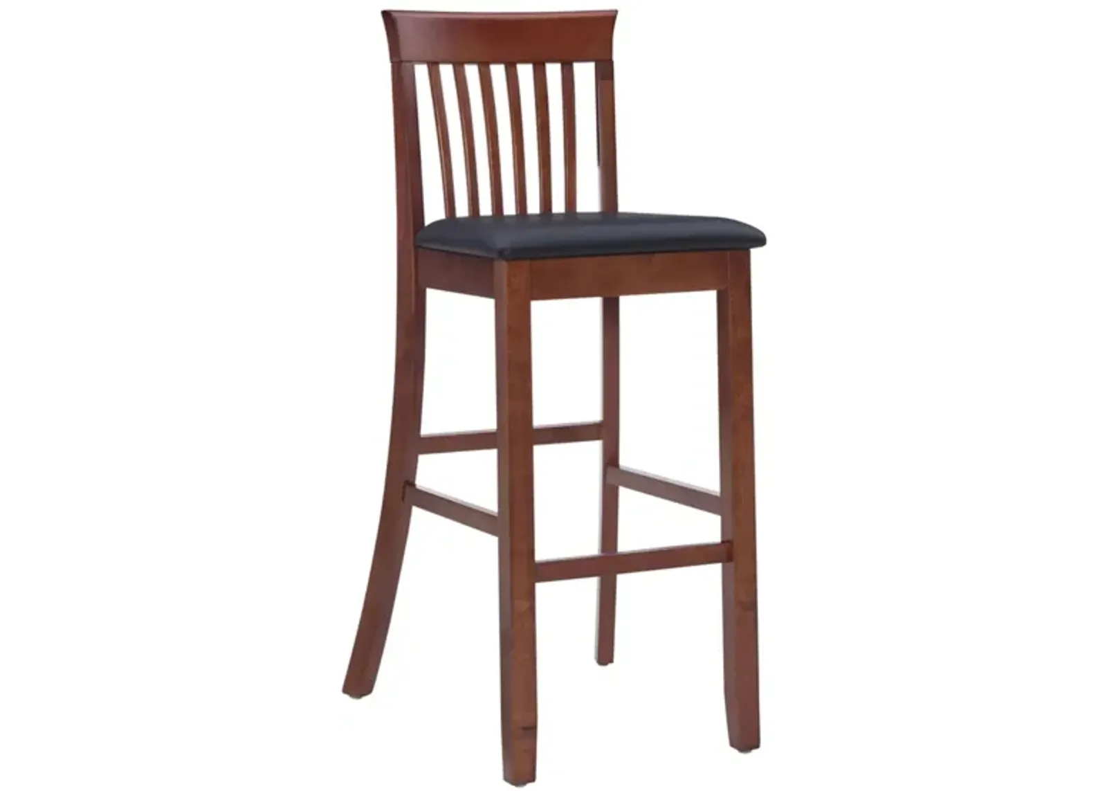 Triena Bar Stool in Dark Cherry by Linon Home Decor