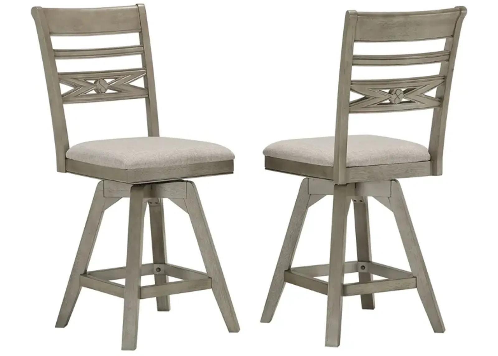 Pine Crest Bar Stool - Set of 2 in Burnished Gray by ECI