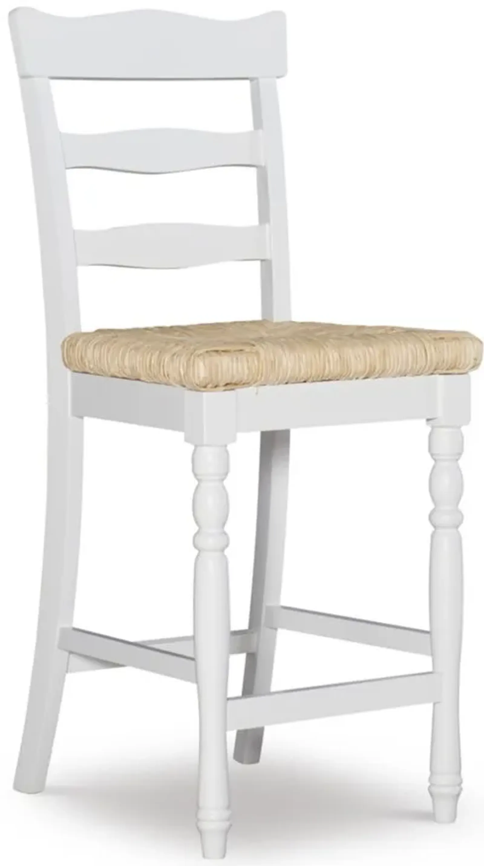 Maggie Counter Stool in White by Linon Home Decor