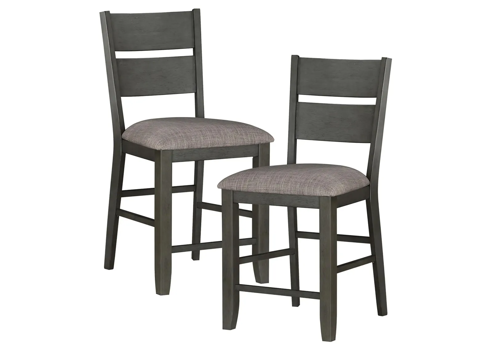 Brindle Counter Height Dining Chair (Set of 2) in Gray by Homelegance