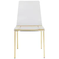 Chloe Side Chair - Set of 2 in Clear by EuroStyle