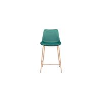 Tony Counter-Height Stool in Green, Gold by Zuo Modern