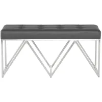 Celia Occasional Bench in GREY by Nuevo