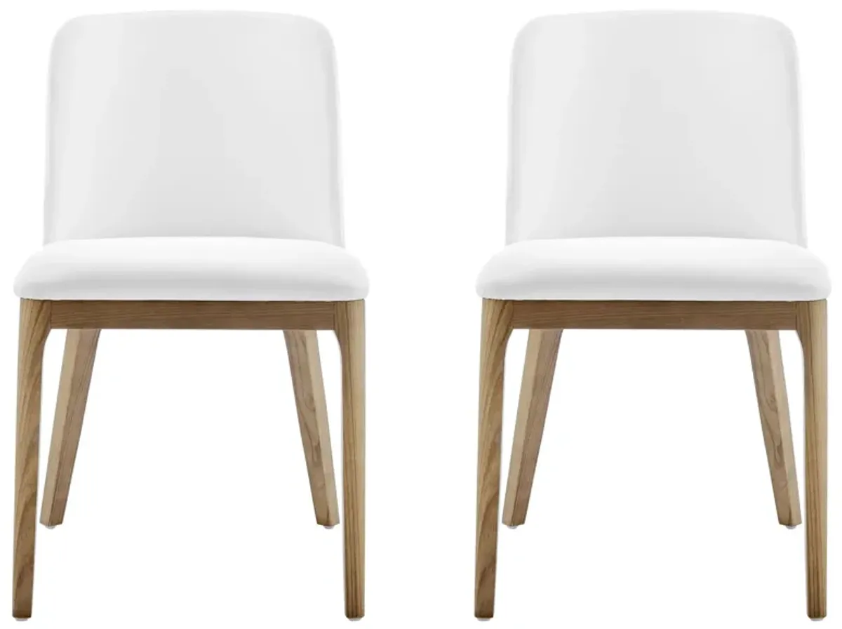 Tilde Side Chair- Set of 2 in White by EuroStyle