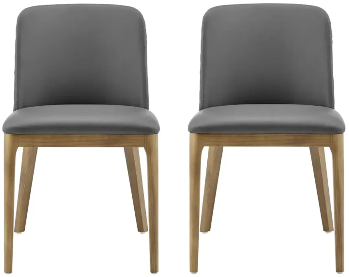 Tilde Side Chair- Set of 2 in Gray by EuroStyle