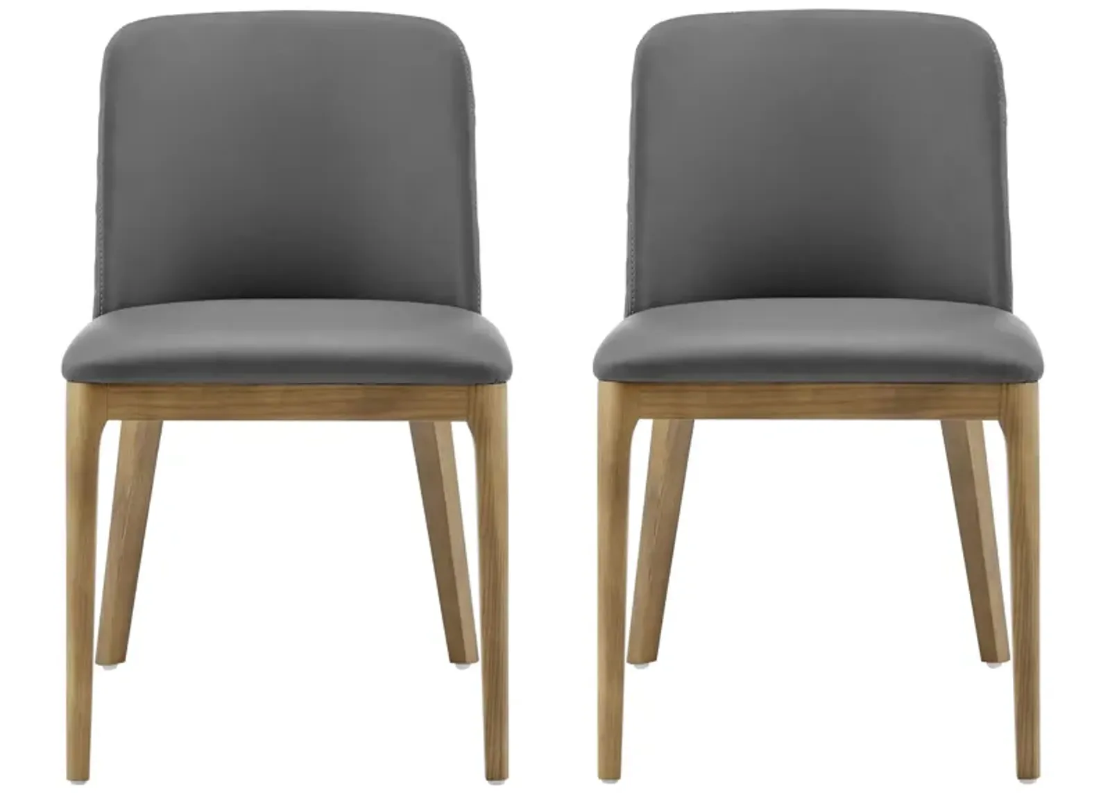 Tilde Side Chair- Set of 2 in Gray by EuroStyle