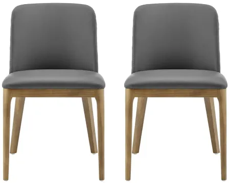 Tilde Side Chair- Set of 2 in Gray by EuroStyle