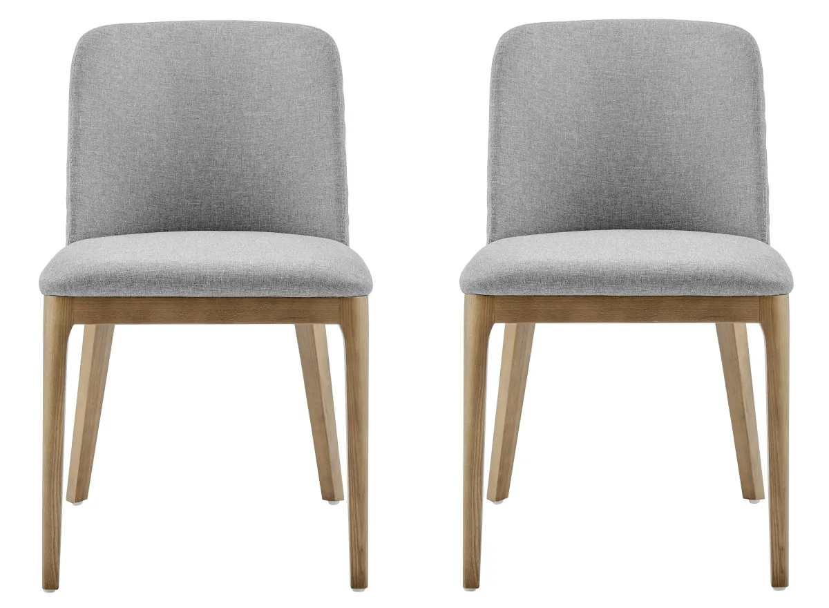 Tilde Side Chair- Set of 2 in Gray by EuroStyle