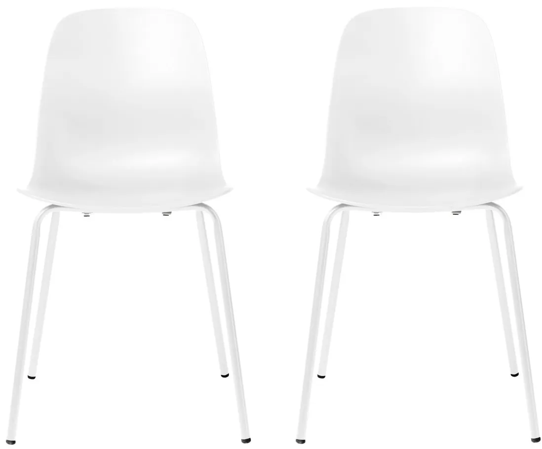 Whitby Dining Chairs- Set of 2 in White by Unique Furniture