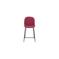 Miles Counter-Height Stool in Red, Black by Zuo Modern