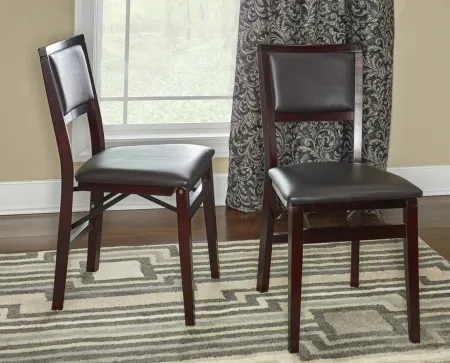 Kiera Chair - Set Of Two in Espresso by Linon Home Decor