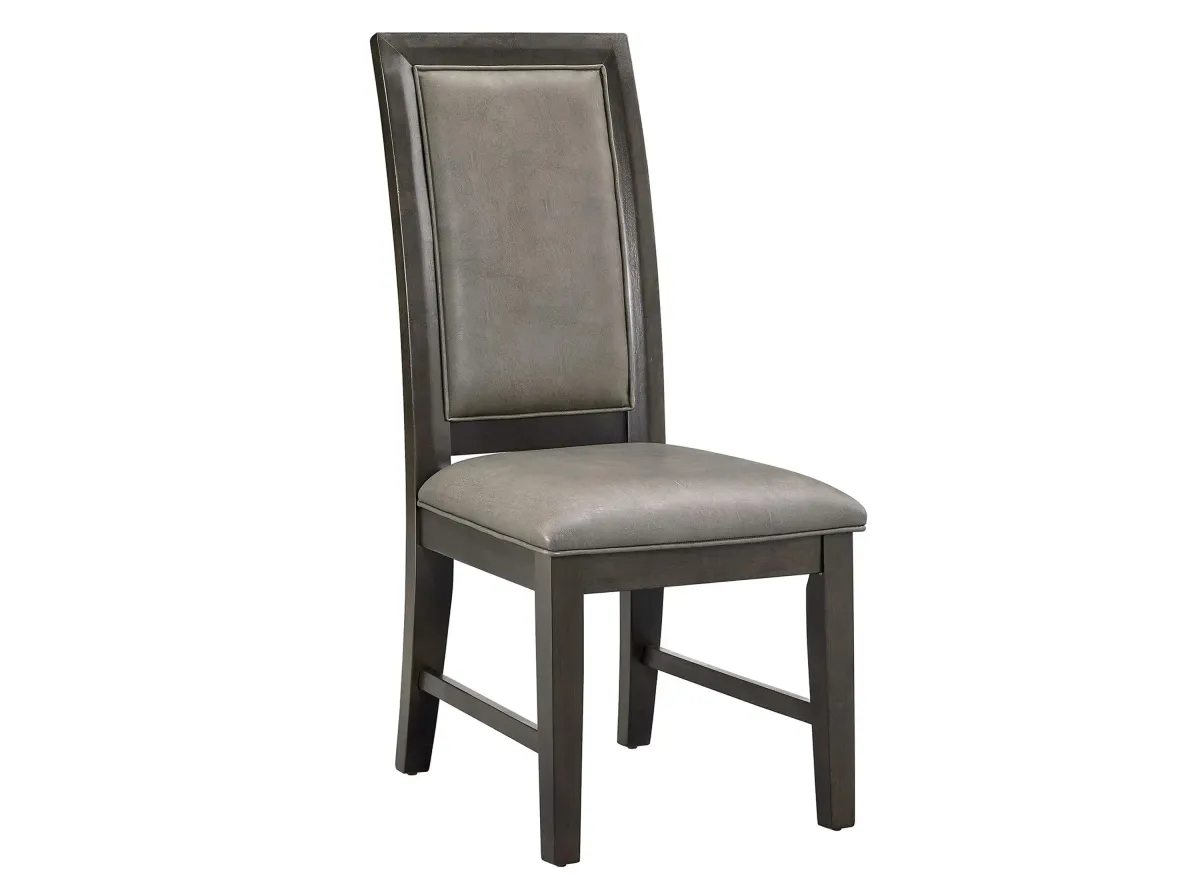 Jeffries Side Chair- Set of 2 in Espresso by Crown Mark