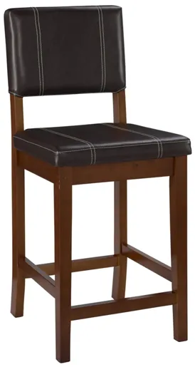 Milano Counter Stool in Brown by Linon Home Decor