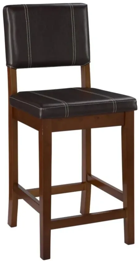 Milano Counter Stool in Brown by Linon Home Decor