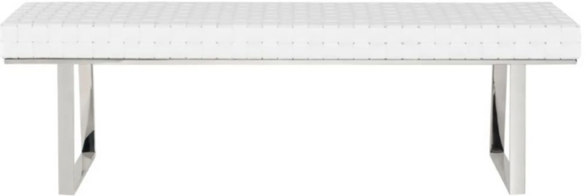 Karlee Occasional Bench in WHITE by Nuevo
