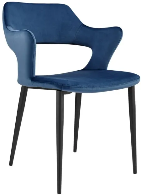 Vidar Side Chair in Blue by EuroStyle