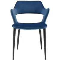Vidar Side Chair in Blue by EuroStyle